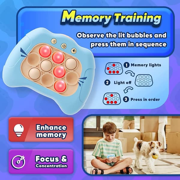 Handheld Electronic Games, Handheld Games, Handheld Popular Games Fast Push Popular Games (White)