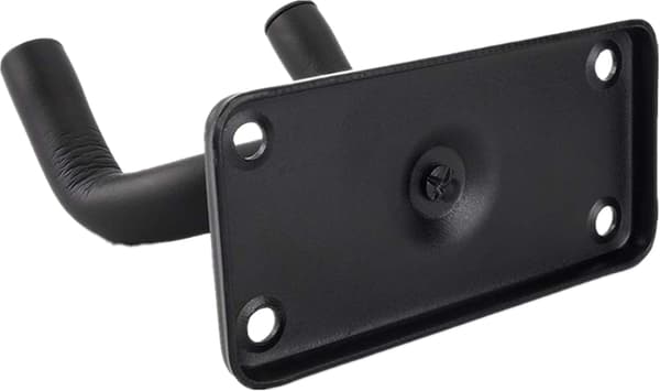 Set med 2 gitarrväggkrokar, svart gitarrväggkrok metallfäste för gitarr banjo ukulele