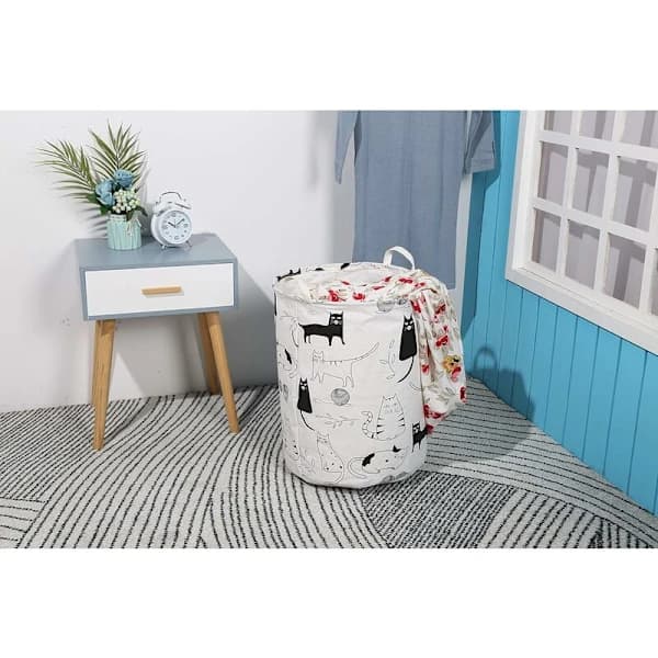 Laundry Baskets, Foldable Laundry Baskets Large Fabric Storage Bins Laundry Hamper for Organizing Kids Room, Toys, Clothes, A