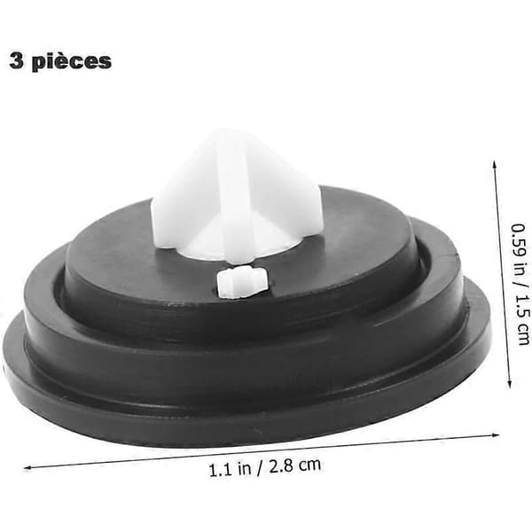 Membran til skylleventil, membran og indsats til Siamp flydeventil, 3 stk. [DB]