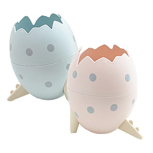 2 st dinosaurieäggskal mini skrivbords papperskorg