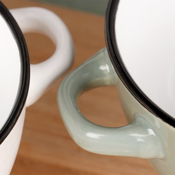Keramisk buljongskål 600 ml 4 st.
