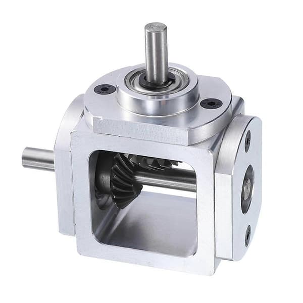 Bevel Gearbox 90 Degree Right Angle Bevel Gearbox 1:1 Single Output Shaft 1 Module 20 Teeth Bevel Wheel