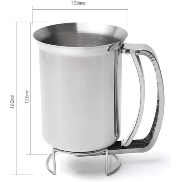 Maple Kakedejsdispenser i rustfrit stål, Dejdispenser, Værktøj til bagværksfremstilling, Pandekagedejsdispenser