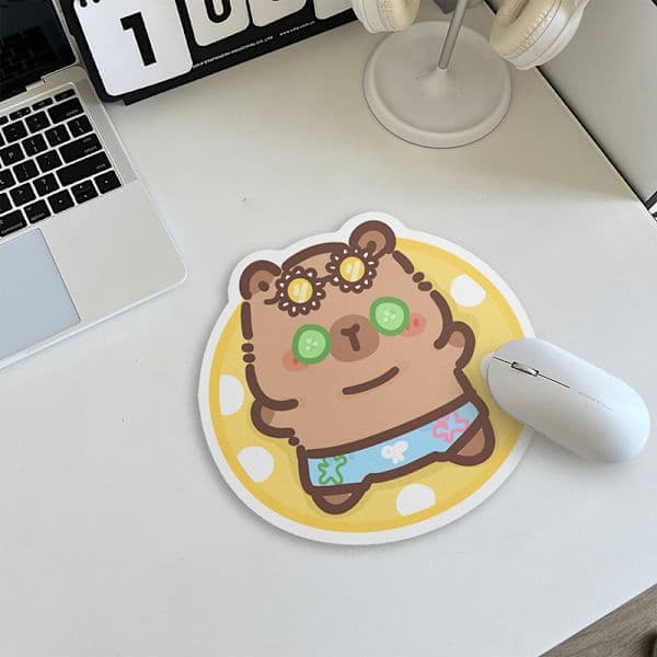 Sklisikker musematte Capybara Datatastatur Sklisikker Skrivebordsmatte A2 A2 A2 A2