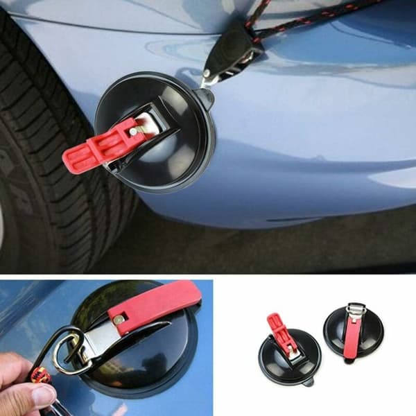 4-pack suction cup hooks - With 8 S-hooks - For home, workshop, camping - Suitable for connecting blinds, clotheslines, etc.