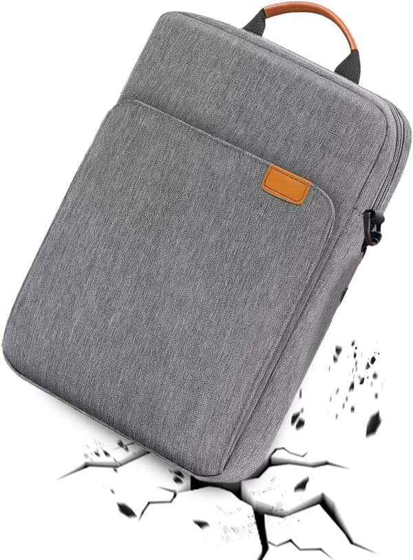 Tablet Case with Shoulder Strap, 2-in-1 Tablet Shoulder Bag, Shockproof Tablet Bag, 13-inch Tablet Case with Handle, Tablet Bag[DB] grey grey