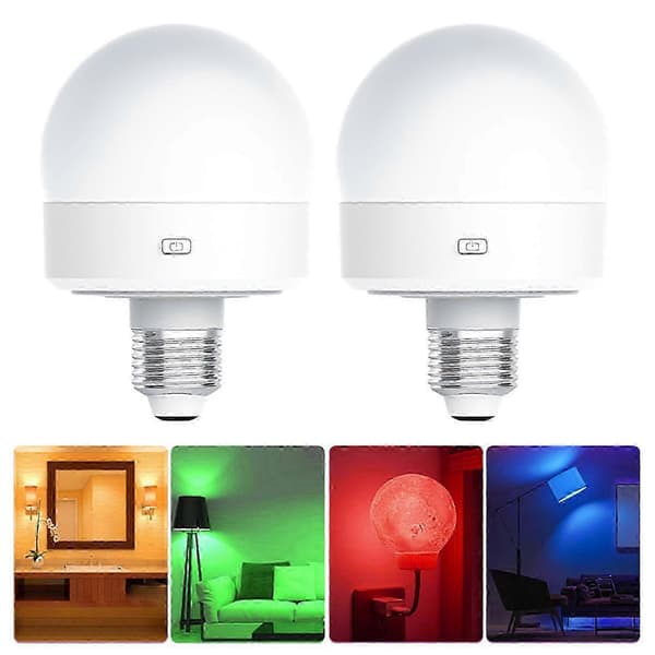 USB Rechargeable E27 RGB Lamp with Remote Control and Timer Dimmable & Easy to Install