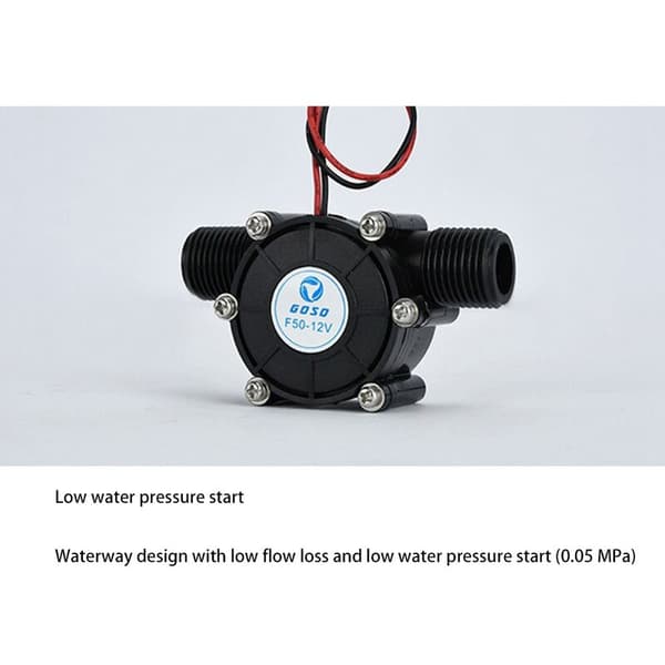 -12V 10W DC Vattenkraftgenerator Vattenflödesgenerator Vattenkraftturbingenerator DIY Hydraulisk Flöde