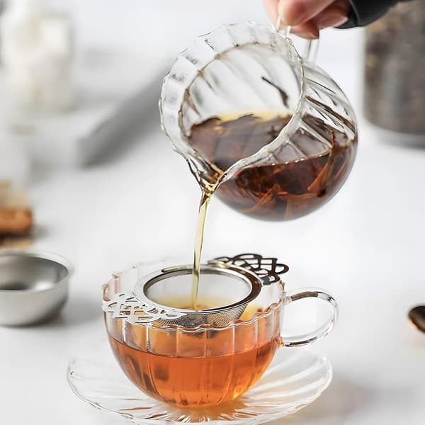 2-delt ultrafint nett 304 rustfritt stål teinfuser sølv-FX-