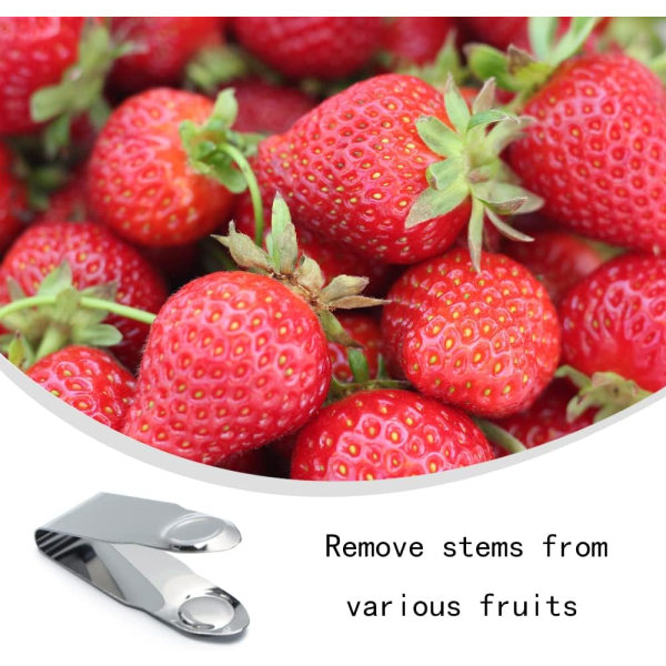 3 Strawberry Pincet Vattentät Strawberry Stam Remover