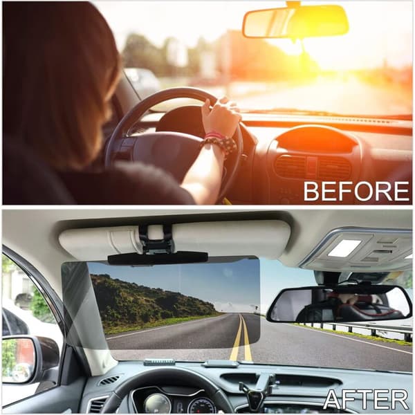 Adjustable Car Sun Visor Extender for All Vehicles with Anti-Glare