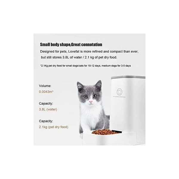 Automatisk fontænefoder/vandautomat - 3,75L x 2 stykker - Hunde-/kattefodring/tilbehør til kæledyrsskåle BPA-fri