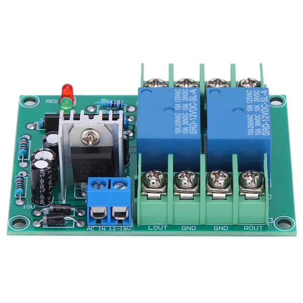 Speaker Protection Circuit Board Dual Channel Power ON Silent Delay Component 10A AC12-18V