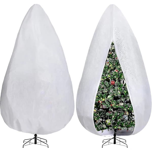 Upright Non-Woven Christmas Tree Storage Bag with Zipper and Drawstring for Christmas Tree Storage 9 x 4 FT 9FT x 6FT 9FT x 6FT