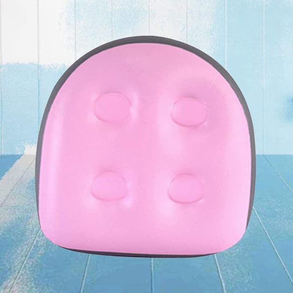 Suction Cup Seat Cushion, Inflatable Bathtub Massage Pillow Back Pad Spa Pillow, Relaxation Massage