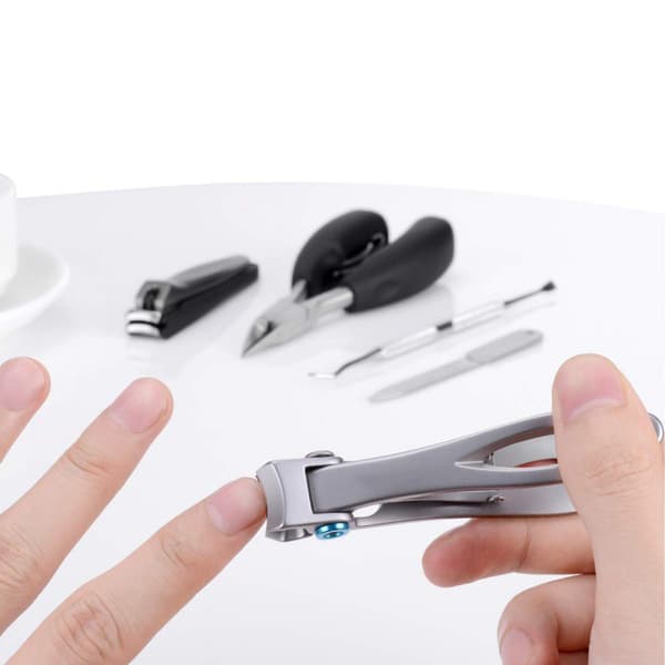 Large Nail Clipper Set, 5-Pack Sharp Toenail and Fingernail Clippers