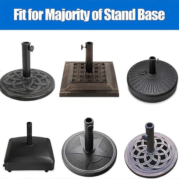 8 stk Paraplybase Stativ Hull Ring Plugg Deksel og Hette Uteplass Paraplystativ Stativ Base Stabilisator