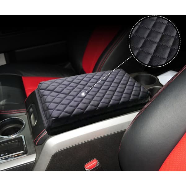 Leather Armrest Pad for Center Console, Protection for 2009-2014