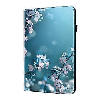 Painted Leather Case for Lenovo Tab M10 3rd Gen (Plum Blossom)