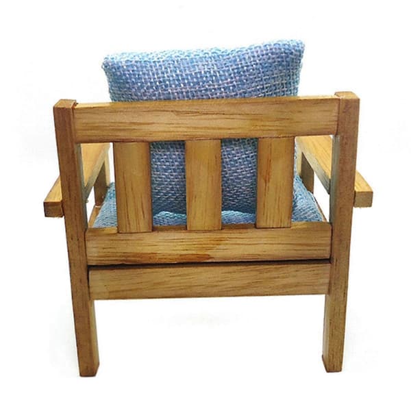 1/12 Møbler Enkel Sofa Lenestol, Scener R Tilbehør