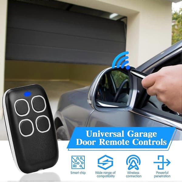 Universal Gate Remote Control from 250 to 915 MHz, 4 in 1 Universal Rolling Code Gate Remote Control Multi-frequency Programmable Gate Radio [DB]