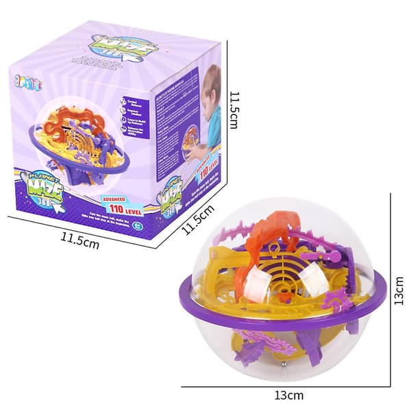 3D Puzzle Ball Interactive Labyrinth Game with 110 Challenging Best Gift Puzzle Game