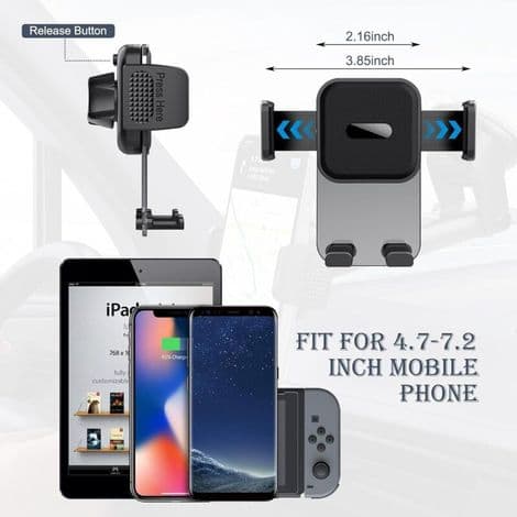 Biltelefonholder, dashbord- og frontrutemontering, anti-ristestabilisering, biltilbehør