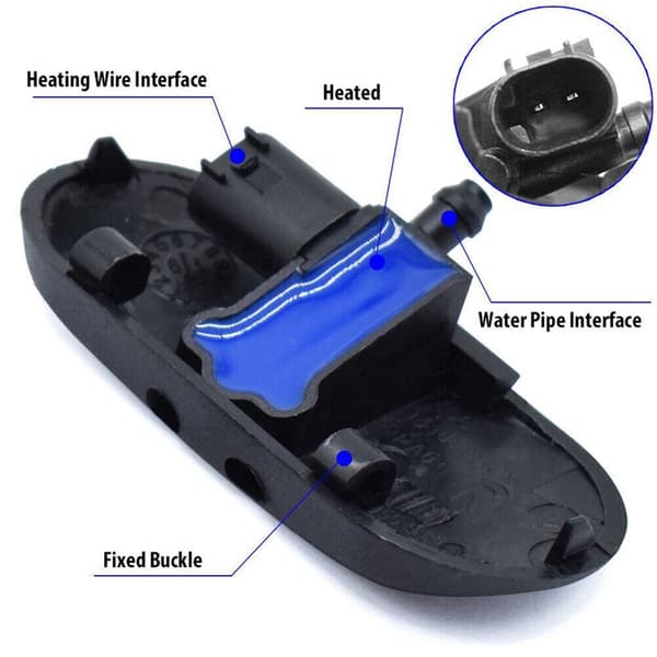 Heated Windshield Washer Nozzle for A6 A4 A3 A8 Windshield Protection 4FD955987 4FD955988