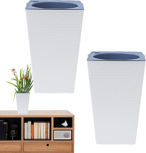 Self-watering pot | Pot for aloe vera, pot for tall plants; kitchen; suitable for beginners. (DB)