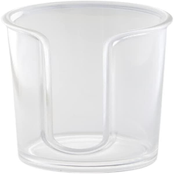 Clarity Cosmetics Cotton Pad Holder, Clear