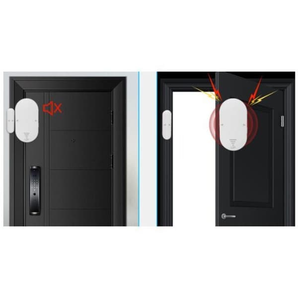 Kylskåpsfryslarmsensor Dörröppningssensor Vit 6,5x3,4x1,7cm