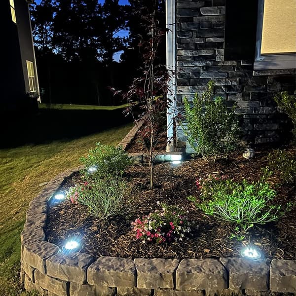 Solcellelamper Utendørs Hage, Dekkslys Sol - 8 LED, Utendørs