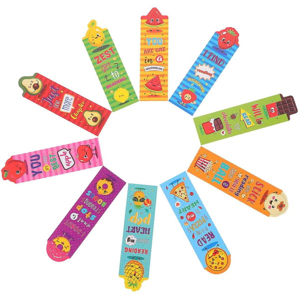 30 Pcs Fruit Bookmarks Fruit Bookmarks Bookmarks Cartoon Fruit Page Markers