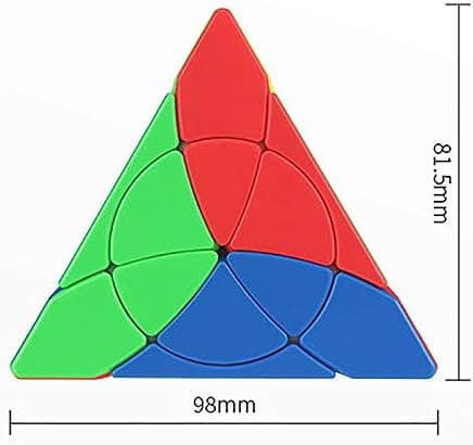 Petal Pyraminx Speed Cube Pyramide 3X3 Klistremerkeløs Puslespillkube T