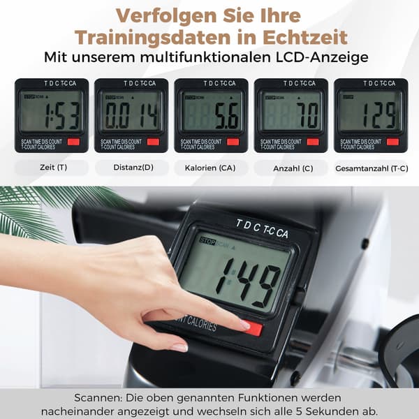 Mini Exercise Bike with LCD Display for Arm and Leg Training