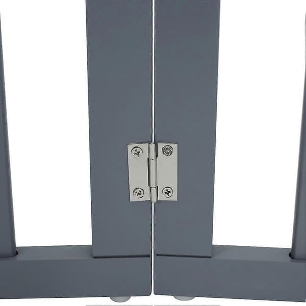 Træ foldbar fritstående 3-panel hundelåge