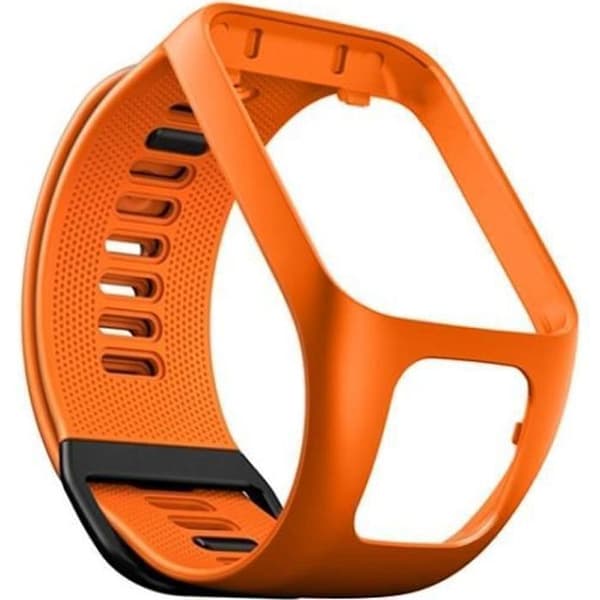 Orange silikone erstatningsrem til smartwatch til TomTom Runner 2/3 og TomTom Spark 3, remforbindelse[DB]