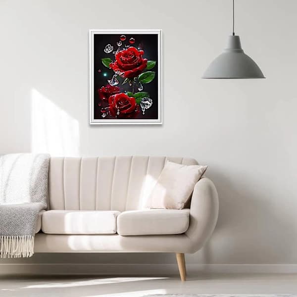 DIY 5D diamantmaling, veggdekorasjon 30*40CM, A