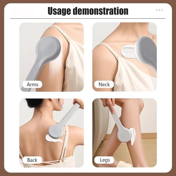 Lotion Applicator - Professional Back Brush - Comfortable Ergonomic Grip - Back Applicator - Lotion Applicator