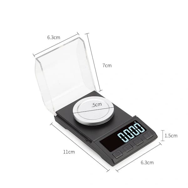Mini digital scale with high precision 10 g/0.001 g