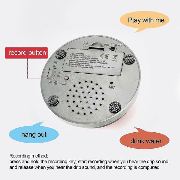 Recordable Talking Button 30 Second Voice Recording Button Training Buzzers for Pets