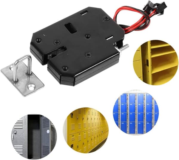 12V DC Låsmagnet Solenoid (med sensorbrytare)