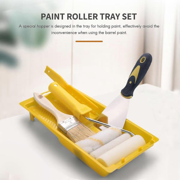 9 Pcs Foam 4-inch Mini Roller Covers Refills For Wall Bathtub Paint Renovation Sponge Roller Kit