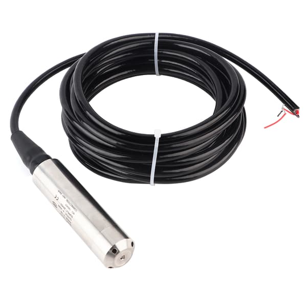 YB2JF Liquid Level Transmitter 5m Cable Water Level Sensor Detector 12-32VDC 4-20mA (0-10m)