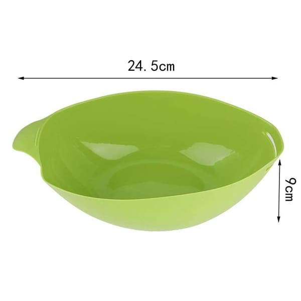 Silicone Fish Steamer Bowl - Non-stick Baking Dish - Multifunctional Baking Dish for Fish, Meat and Vegetables Green