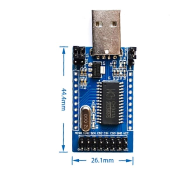 CH341A Programmør USB til UART-konverter IIC SPI I2C Indbygget arbejdslys Parallelport-konverter