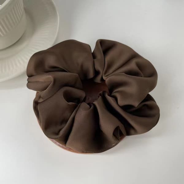 Store silke-scrunchies til kvinder, bedre end satin, silkeblød scrunchie til knold, luksuriøs hestehaleholder, elastisk hårbånd