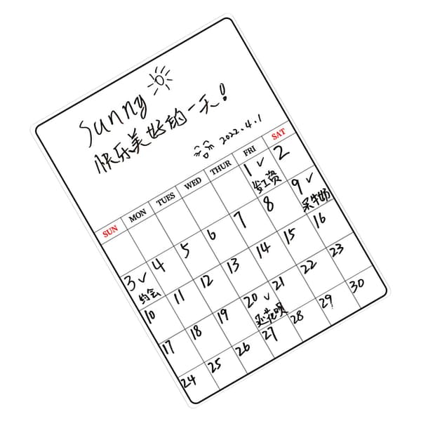 Magnetic Refrigerator Note Sticker Erasable Writable Soft Whiteboard Memo Sticker with Pen A3 Schedule