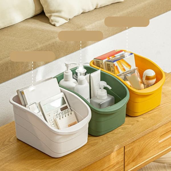 Kitchen Storage Box Container Cabinet Tableware Storage Box Spice Box Sundries Paper Cosmetics Storage (Yellow)